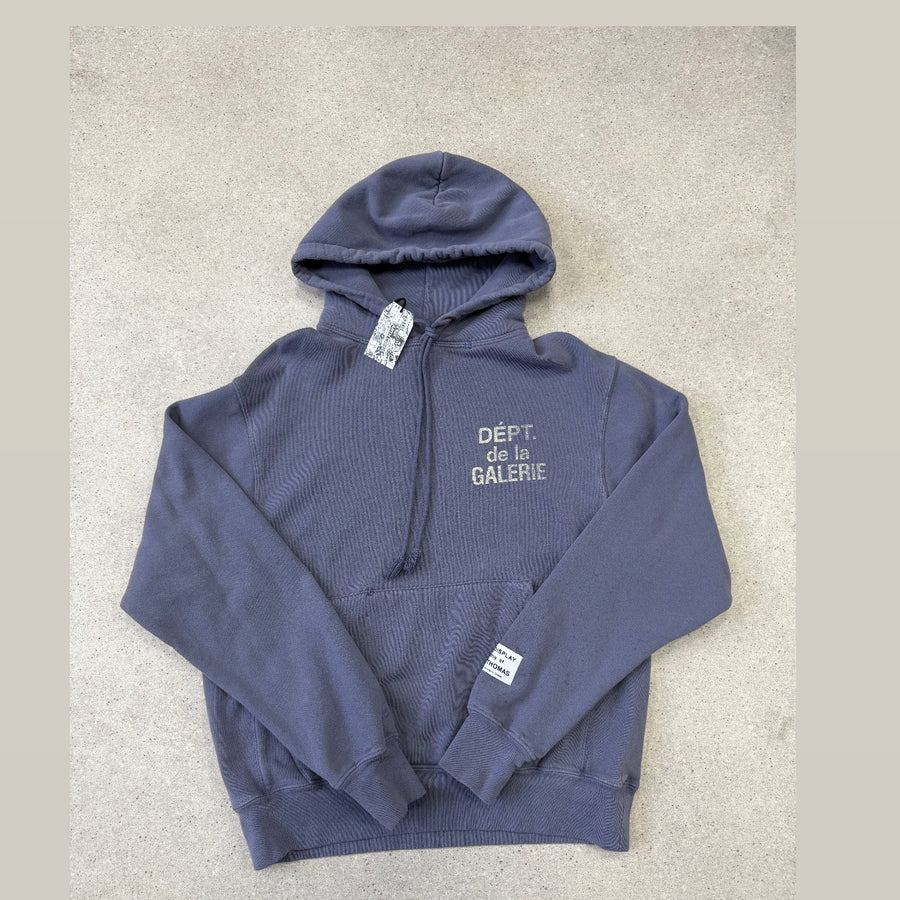 Gallery Dept. French Logo Vintage Hoodie 'Vintage Washed Navy'