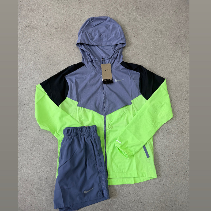 NIKE WINDRUNNER NEON JACKET/SHORT SET