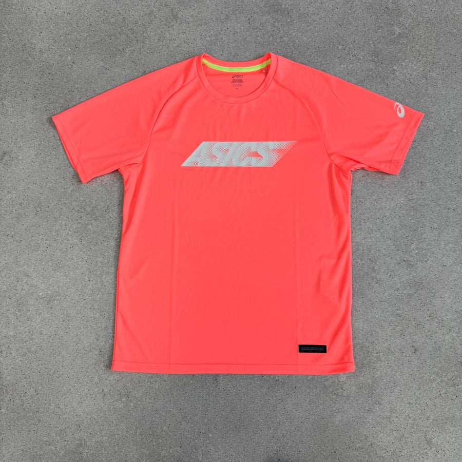 ASICS Garphic T Shirt Coral
