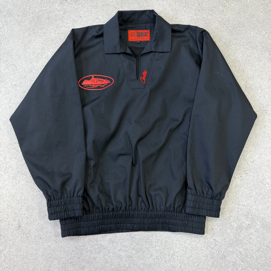 Corteiz Guerillaz Drilltop Black/Red