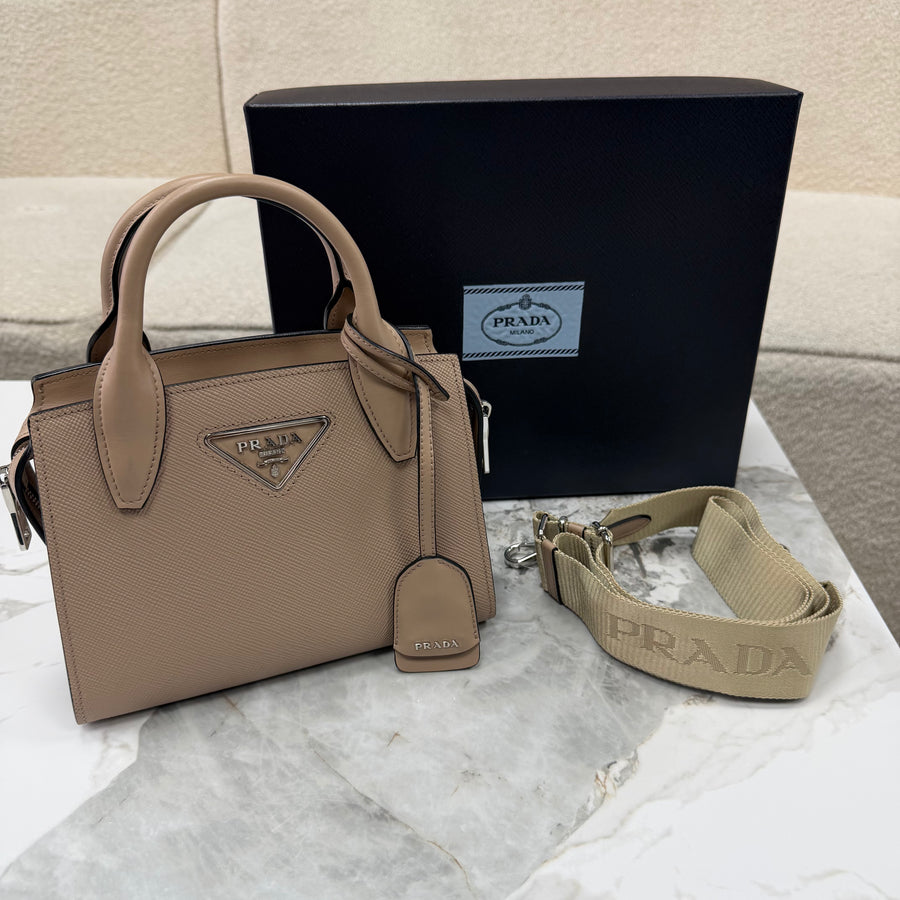 Prada Beige Leather Handbag