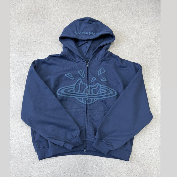 BROKEN PLANET DEEP NAVY ZIP UP TRACKSUIT