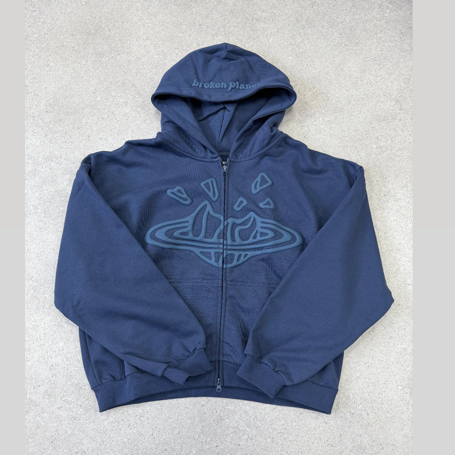 BROKEN PLANET DEEP NAVY ZIP UP TRACKSUIT
