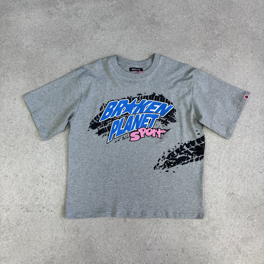 BROKEN PLANET BP SPORT T-SHIRT HEATHER GRAY