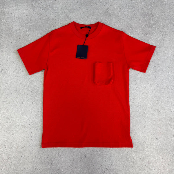 Louis Vuitton Orange Cotton Monogram Pocket T-Shirt