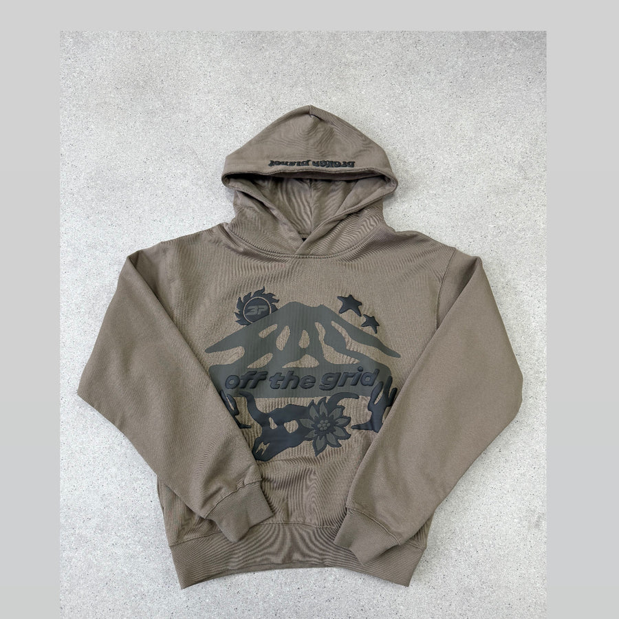 BROKEN PLANET MARKET OFF THE GRID HOODIE CINDER BROWN