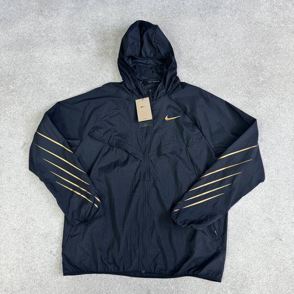 NIKE UV WINDRUNNER JACKET BLACK & GOLD