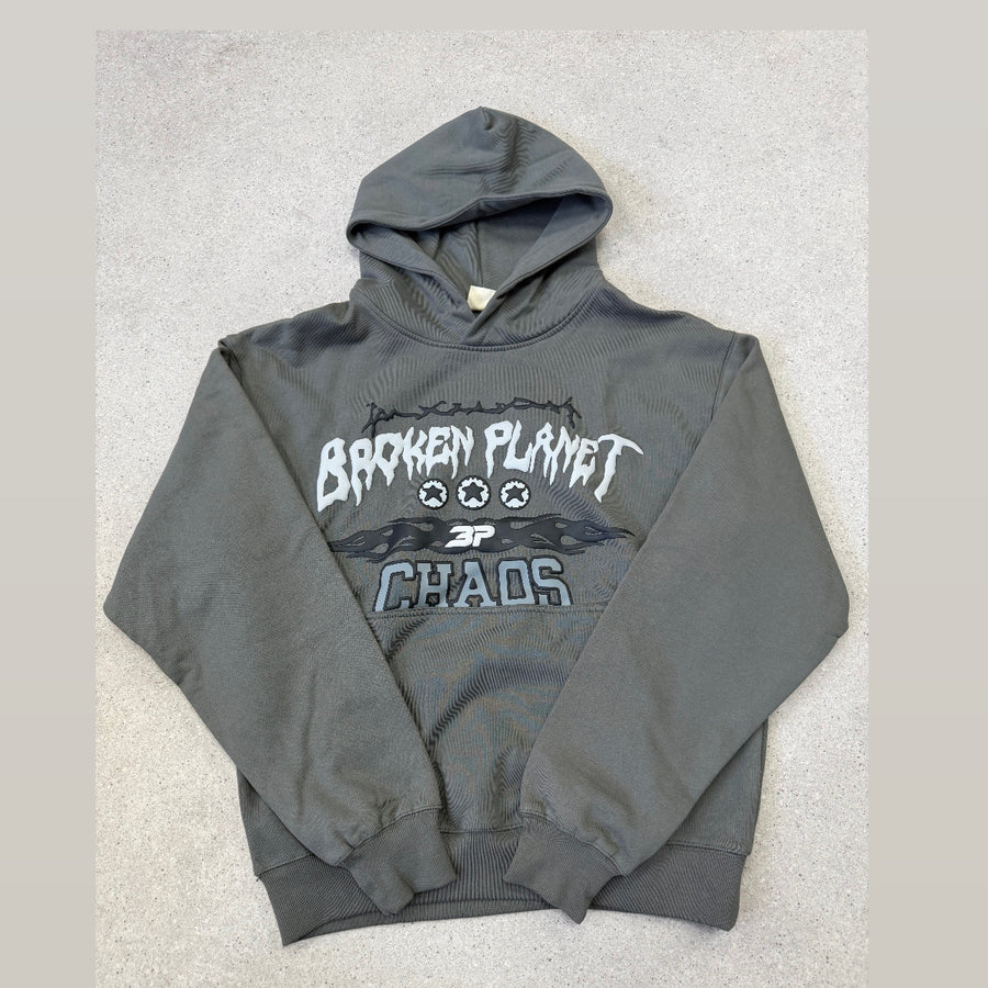 BROKEN PLANET CHAOS HOODIE GUNMETAL GREY