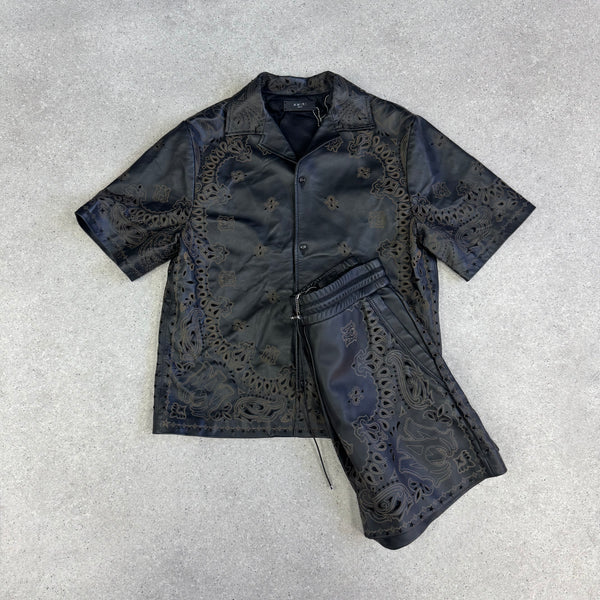 Amiri Men's Black Bandana Leather Set