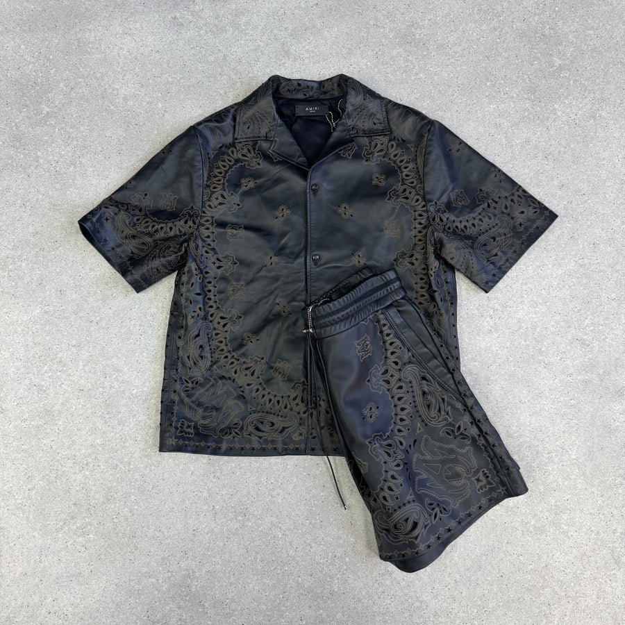 Amiri Men's Black Bandana Leather Set