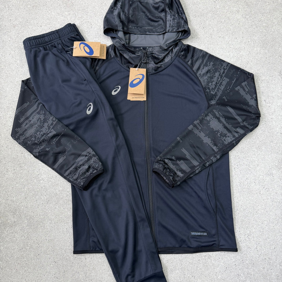 ASICS DIGITAL WINDRUNNER SET BLACK
