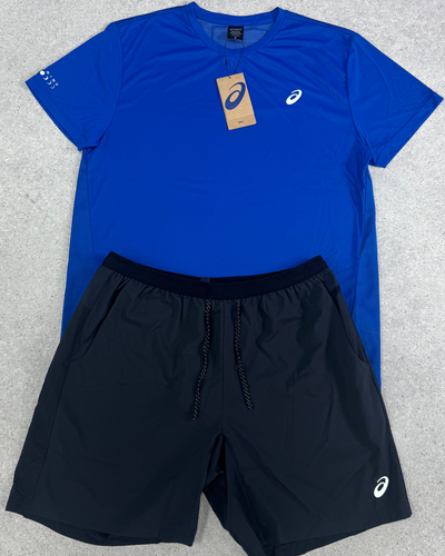 ASICS Asia Exclusive Blue Shorts Set